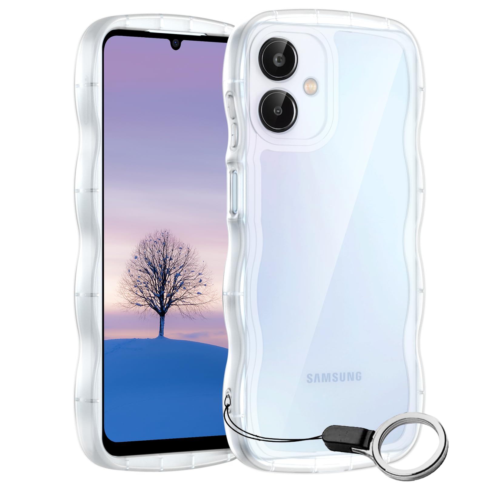 Amazon.co.jp: Galaxy A25 5G ケース クリア ウェーブ SC-53F SCG33